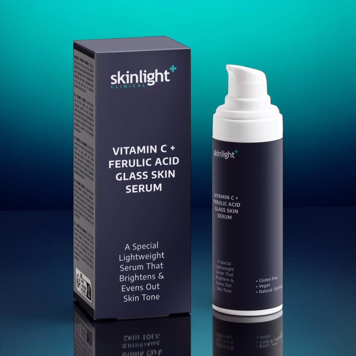 Vitamin C + Ferulic Acid - Glass Skin Brightening Serum - 30ml